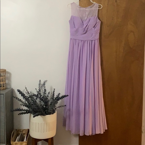 Lavender lace top maxi dress - Picture 2 of 4